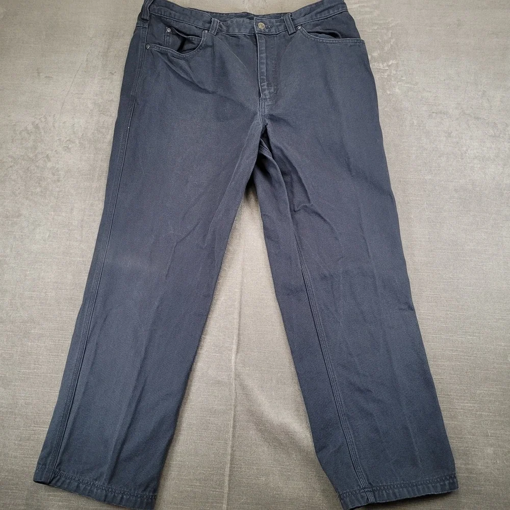 Duluth‎ Trading Co Mens Work Pants Actual Size 36x29 Navy Blue